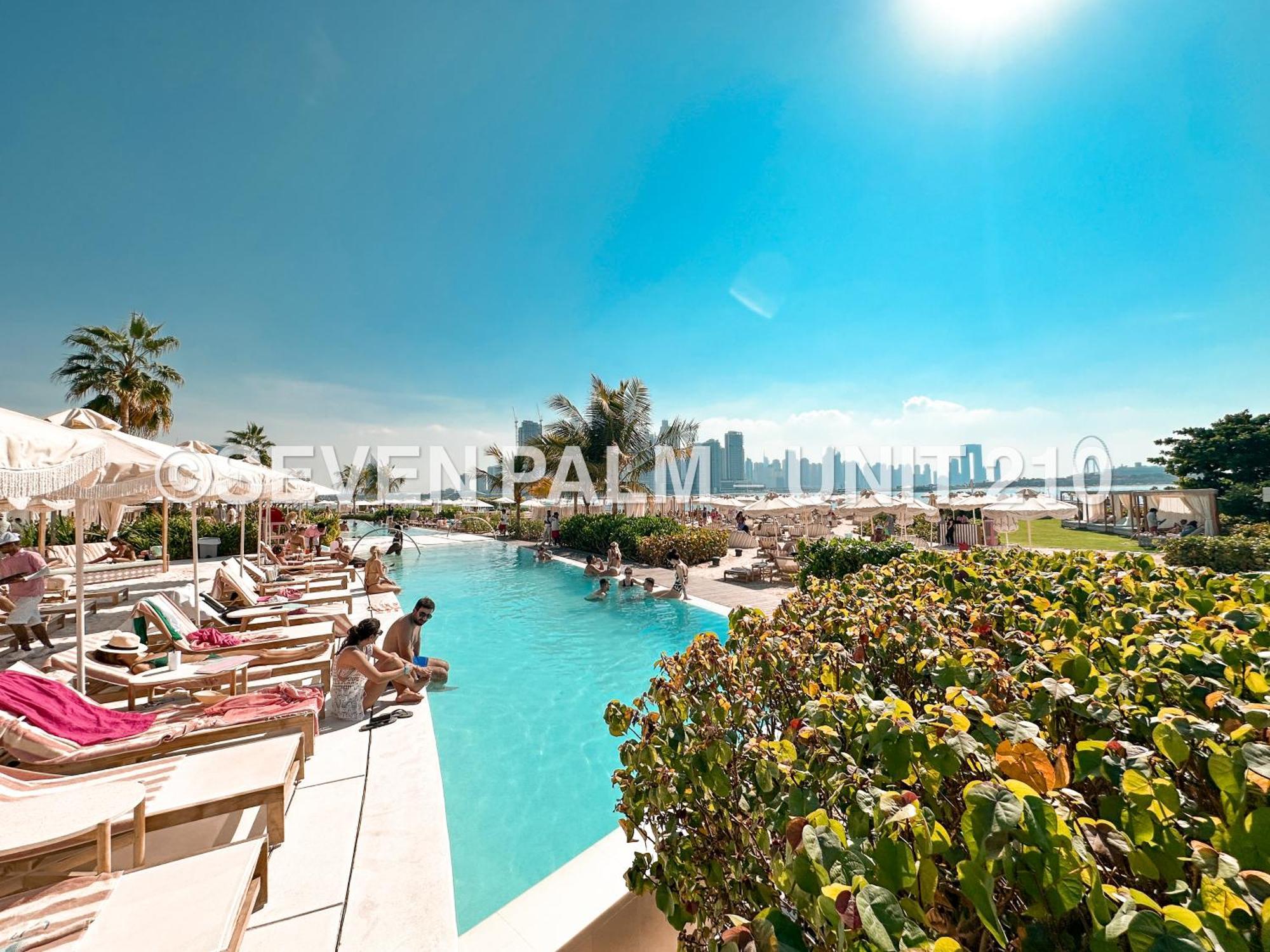 Luxus-Studio Mit Private Beach In Top-Lage, Meerblick & Infinity Pool! Dubai Exterior foto